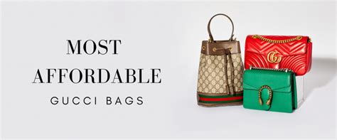 what's the cheapest thing you can buy at gucci|most affordable gucci bag.